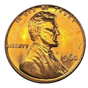 1960 P Large Date Lincoln Cent BU Red Penny Brilliant Uncirculated US Mint Coin